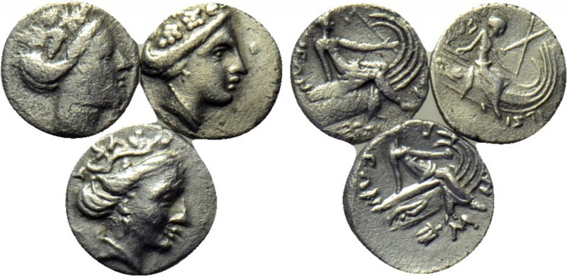 3 coins of Histiaia. 

Obv: .
Rev: .

. 

Condition: See picture.

Weig...