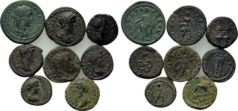 8 Roman provincial coins. 

Obv: .
Rev: .

. 

Condition: See picture.
...