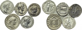5 Roman coins.