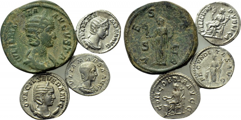4 coins of the Empresses. 

Obv: .
Rev: .

. 

Condition: See picture.
...