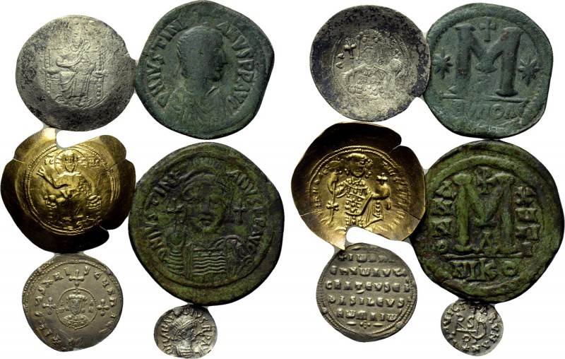 6 coins of the Byzantine Empire and the Migration Period. 

Obv: .
Rev: .

...