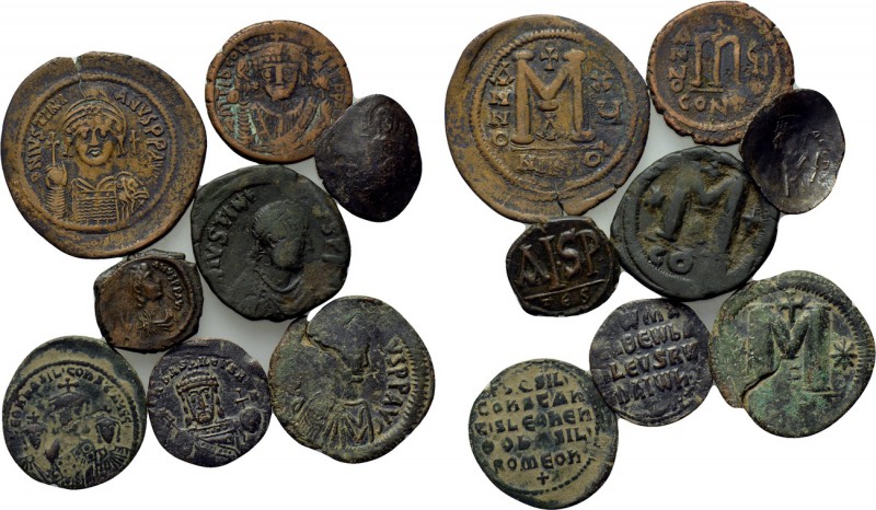 8 Byzantine coins. 

Obv: .
Rev: .

. 

Condition: See picture.

Weight...
