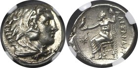 Griechische Münzen, MAZEDONISCHES KÖNIGREICH. Alexander III. Der Große (336 - 323 v. Chr.). AR-Tetradrachm (17,21 g). Lifetime Ausgabe von Amphipolis,...