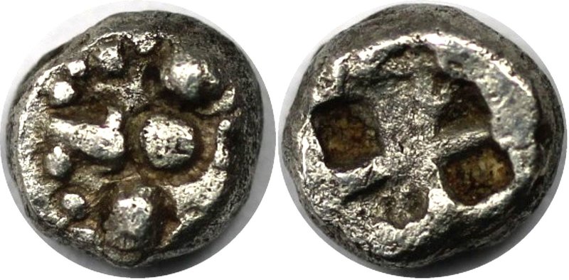 Griechische Münzen, MACEDONIA. STAGEIRA (?) Hemiobol (?) 6. Jahrhundert v. Chr, ...