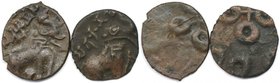 Griechische Münzen, Lots und Sammlungen griechischer Münzen. Altes Indien. 2 x Karshapana (= 32 Rattis), ca. 30 v. Chr. - 107 n. Chr. Andhras (frühes ...