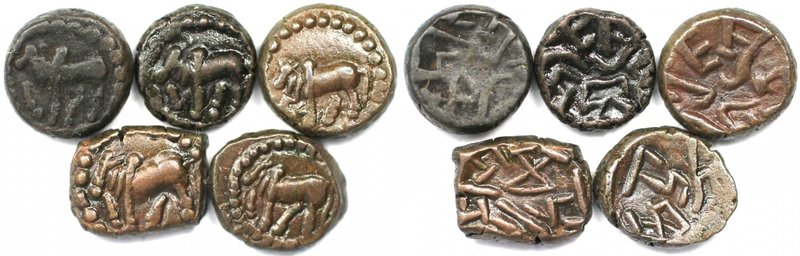 Griechische Münzen, Lots und Sammlungen griechischer Münzen. Altes Indien. Brahm...