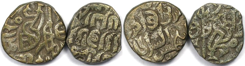Griechische Münzen, Lots und Sammlungen griechischer Münzen. Medieval India. 2 x...