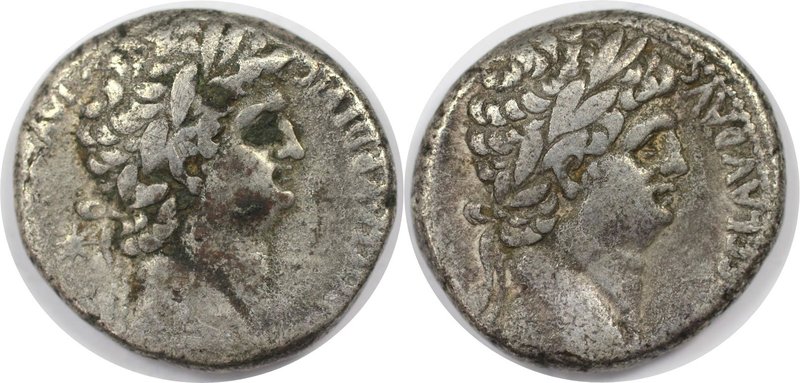 Römische Münzen, MÜNZEN DER RÖMISCHEN KAISERZEIT. Nero, 54 - 68 n. Chr. Tetradra...
