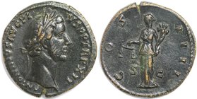 Römische Münzen, MÜNZEN DER RÖMISCHEN KAISERZEIT. Antoninus Pius 138-161 n. Chr. Sesterz 148-149 n. Chr. 23.35 g. Ric.: 855, Cohen: 2321. Sehr schön, ...