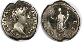 Römische Münzen, MÜNZEN DER RÖMISCHEN KAISERZEIT. Marcus Aurelius, 161-180 n. Chr, AR-Denar (3.04 g), Sehr schön