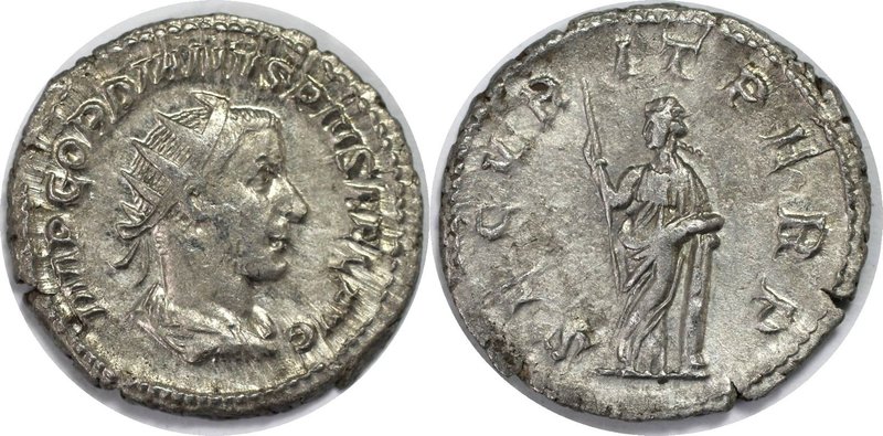 Römische Münzen, MÜNZEN DER RÖMISCHEN KAISERZEIT. ROM. GORDIANUS III. Antoninian...