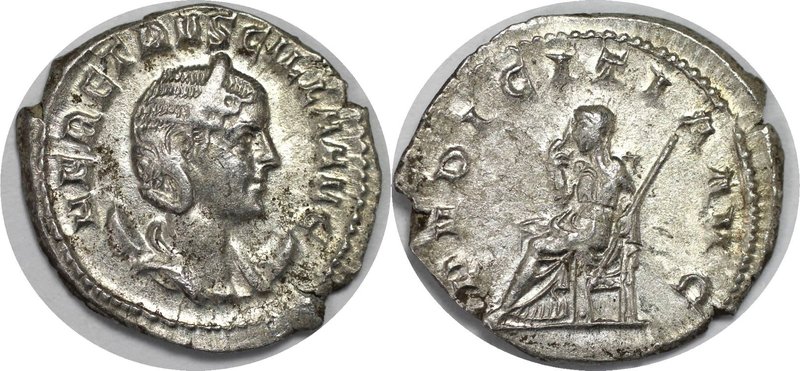 Römische Münzen, MÜNZEN DER RÖMISCHEN KAISERZEIT. Rom. Herennia Etruscilla. Anto...