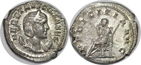 Römische Münzen, MÜNZEN DER RÖMISCHEN KAISERZEIT. Rom. Herennia Etruscilla. Antoninianus 249 - 251 n. Chr, Silber. 4.01 g. RIC 59b. Stempelglanz