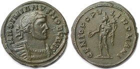 Römische Münzen, MÜNZEN DER RÖMISCHEN KAISERZEIT. Maximianus II. Galerius als Caesar, 293-305 n. Chr., Follis ab 300 n. Chr., London. 9.72 g. Ric: VI ...