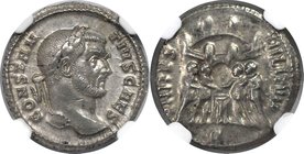 Römische Münzen, MÜNZEN DER RÖMISCHEN KAISERZEIT. Constantius I. Chlorus as Caesar, 293 - 305 n. Chr. AR-Argenteus 295 - 297 n. Chr., Rom, Cohen 312, ...