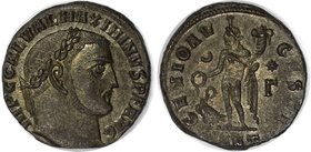 Römische Münzen, MÜNZEN DER RÖMISCHEN KAISERZEIT. Maximinus II. Daia. Follis 309-313 n. Chr., Antiochia, Silber. 5.34 g. Ric.: 642.161, C.: 31corr. Au...