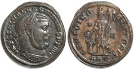 Römische Münzen, MÜNZEN DER RÖMISCHEN KAISERZEIT. Maximinus II. Galerius 273-311 n. Chr., Follis 310 n. Chr., Antiochia. 7.76 g. Ric 133a. Auktion Sch...