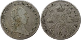 Europäische Münzen und Medaillen, Niederlande / Netherlands. AUSTRIAN NETHERLANDS. Joseph II. (1765-1790). 1/2 Kronentaler 1788 A, Silber. KM 34. Sehr...