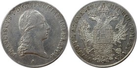 RDR – Habsburg – Österreich, KAISERREICH ÖSTERREICH. Franz I. (1792-1835). Taler 1820 A, Silber. Dav. 7. Fast Stempelglanz