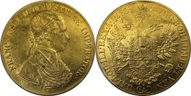 RDR – Habsburg – Österreich, KAISERREICH ÖSTERREICH. Franz Joseph I. (1848-1916). 4 Dukaten 1859 A, Wien, Gold. Fr: 484, Herinek: 10, Jaeger 298. Schö...