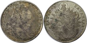 Altdeutsche Münzen und Medaillen, BAYERN / BAVARIA. Maximilian III. Joseph (1745-1777). Madonnentaler 1764, Silber. Schön 99. Fast Stempelglanz