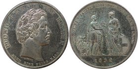 Altdeutsche Münzen und Medaillen, BAYERN / BAVARIA. Ludwig I. (1825-1848). "Otto von Griechenland". Geschichtstaler 1832, Silber. AKS 127. Vorzüglich,...