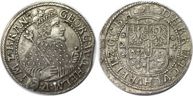 Altdeutsche Münzen und Medaillen, BRANDENBURG IN PREUSSEN. Georg Wilhelm (1619-1640). Ort (1/4 Taler) 1624, Silber. Königsberg Olding: 41, Zainende Vo...