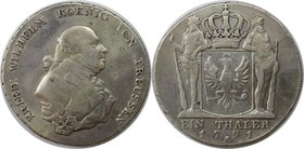 Altdeutsche Münzen und Medaillen, BRANDENBURG IN PREUSSEN. Friedrich Wilhelm II. (1786-1797). Taler 1791 A, Silber. Dav. 2599. Sehr schön