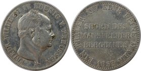 Altdeutsche Münzen und Medaillen, BRANDENBURG IN PREUSSEN. Friedrich Wilhelm IV. (1840-1861). Ausbeutetaler 1853 A, Silber. AKS 77. Vorzüglich