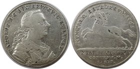 Altdeutsche Münzen und Medaillen, BRAUNSCHWEIG - WOLFENBÜTTEL. Karl I. (1735-1780). Taler 1765 IDB, Silber. Dav. 2151. Sehr schön