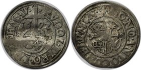 Altdeutsche Münzen und Medaillen, Minden-Bistum. Anton von Schauenburg (1587-1599). 1/24 Taler (Groschen) 1592. Schön. Selten