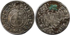 Altdeutsche Münzen und Medaillen, Minden-Bistum. Anton von Schauenburg (1587-1599). 1/24 Taler (Groschen) 1596. Silber. Schön, Korrosionsspuren