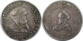 Altdeutsche Münzen und Medaillen, SACHSEN. Johann der Beständige und Georg (1525-1528). Taler ND, Annaberg. Silber. 28.92 g. Sehr schön-vorzüglich