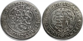 Altdeutsche Münzen und Medaillen, SACHSEN - ALBERTINE. Johann Georg I. (1615-1656). 1/24 Taler (Groschen) 1638 SD, Silber. KM #71. Sehr schön+