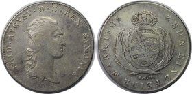 Altdeutsche Münzen und Medaillen, SACHSEN - ALBERTINE. Friedrich August I. (1806-1827). Konv.-Taler 1808 SGH, Silber. Dav. 854. Sehr schön+