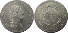Altdeutsche Münzen und Medaillen, SACHSEN - ALBERTINE. Friedrich August I. (1806-1827). Konventionstaler 1816 IGS, Silber. Jaeger 22, Thun 293, AKS 12...
