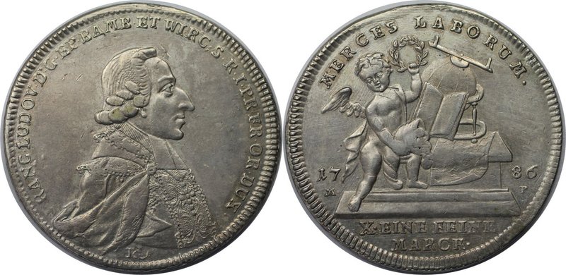 Altdeutsche Münzen und Medaillen, WÜRZBURG - BISTUM. Franz Ludwig von Erthal (17...
