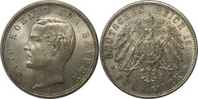 Deutsche Münzen und Medaillen ab 1871, REICHSSILBERMÜNZEN, Bayern, Otto (1886-1913). 5 Mark 1913 D, Silber. Jaeger 46. Stempelglanz. Patina. Flecken. ...
