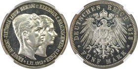 Deutsche Münzen und Medaillen ab 1871, REICHSSILBERMÜNZEN, Braunschweig-Lüneburg, Ernst August (1913-1918). 5 Mark 1915 A, Berlin, Titel mit Lüneburg....