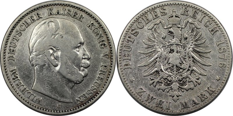 Deutsche Münzen und Medaillen ab 1871, REICHSSILBERMÜNZEN, Preußen, Wilhelm I. (...