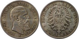 Deutsche Münzen und Medaillen ab 1871, REICHSSILBERMÜNZEN, Preußen, Friedrich III. (1888-1888). 2 Mark 1888 A, Silber. Silber. KM 510, Jaeger 98, AKS ...