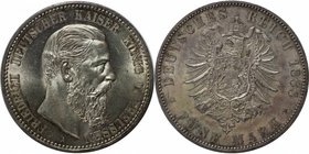 Deutsche Münzen und Medaillen ab 1871, REICHSSILBERMÜNZEN, Preußen, Friedrich III. (1888-1888). 5 Mark 1888 A, Silber. KM 512, Jaeger 99, AKS 121. Ste...