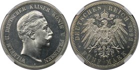 Deutsche Münzen und Medaillen ab 1871, REICHSSILBERMÜNZEN, Preußen, Wilhelm II. (1888-1918). 5 Mark 1892 A, Berlin, Silber. 27.74 g. Jaeger 104. NGC P...