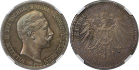 Deutsche Münzen und Medaillen ab 1871, REICHSSILBERMÜNZEN, Preußen, Wilhelm II. (1888-1918). 5 Mark 1900 A, Berlin, Silber. 27.76 g. Jaeger 104. NGC P...