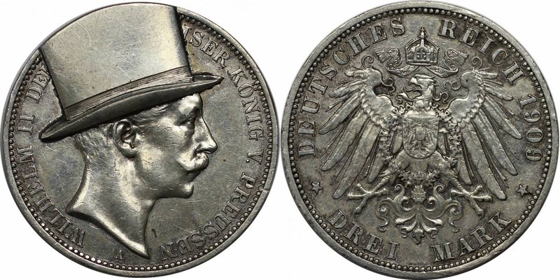 Deutsche Münzen und Medaillen ab 1871, REICHSSILBERMÜNZEN, Preußen. Wilhelm II. ...