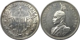 Deutsche Münzen und Medaillen ab 1871, DEUTSCHE KOLONIEN. Deutsch Ostafrika. 1 Rupie 1913 A, Silber. Jaeger 722. Vorzüglich