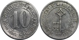 Deutsche Münzen und Medaillen ab 1871, DEUTSCHE NEBENGEBIETE. Freie Hansestadt Bremen. 10 Bremer Verrechnungs-Pfennig 1924. Jaeger N42. Sehr Schön
