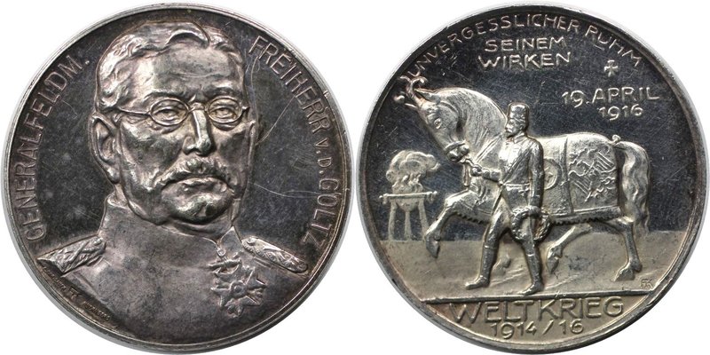 Deutsche Münzen und Medaillen ab 1871, MEDAILLEN UND JETONS. Erster Weltkrieg. G...