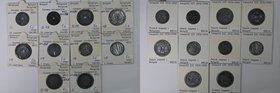 Europäische Münzen und Medaillen, Belgien / Belgium, Lots und Sammlungen. Deutsche Besetzung Belgien. 2 x 10 Centimes 1942,1943 (KM 126), 3 x 25 Centi...