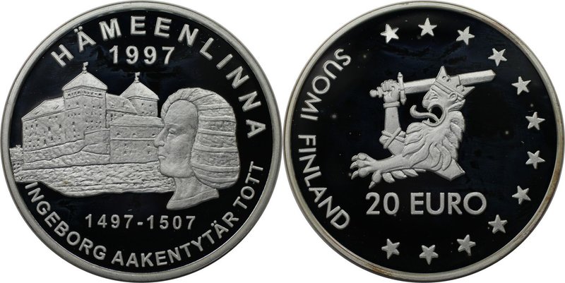 Europäische Münzen und Medaillen, Finnland / Finland. Hämeenlinna. Medaille "20 ...